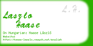 laszlo haase business card